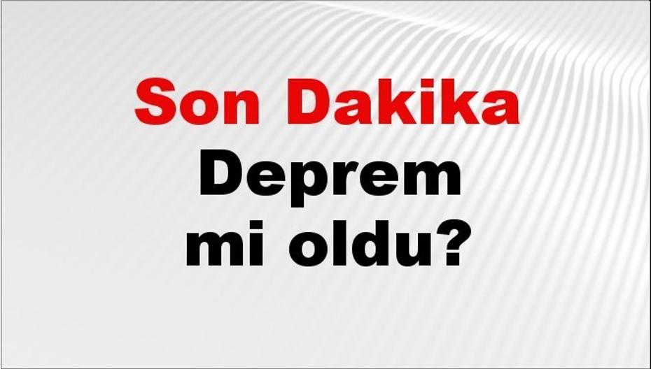 01 Ekim 2026 Güncel Deprem Durumu ve Son Dakika Haberleri