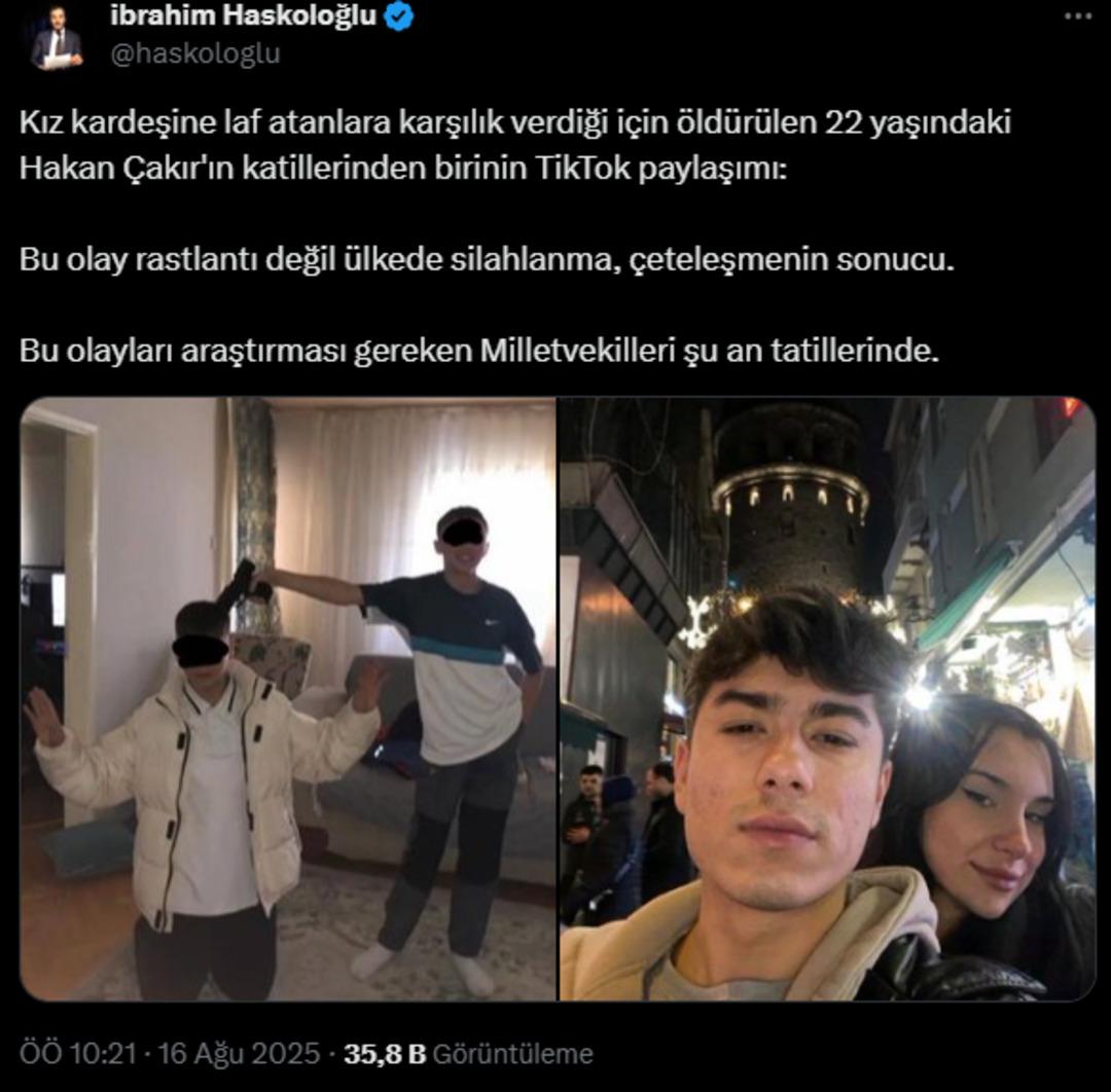 Türkiye'nin Hakan Çakin cinayetinde yeni ayrıntıları! Kafasına bir silah koydu ve onu Tiktok'ta paylaştı ... 3